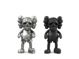 Pushead & Kaws, Companion (Silver, Black) (a set of 2), 2005, Mixed media vinyl, edition of 500