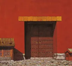 Li Kai, Gate of the Palace, 1998, Oil on canvas