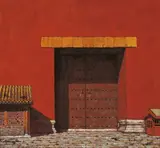 Li Kai, Gate of the Palace, 1998, Oil on canvas