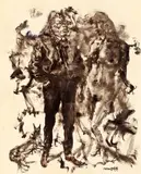 The Heigen Family by Zhou Chunya, 1996, Oil on canvas, sold Jun 2010