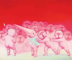 Yin Kun, Chinese Baby, 2007, Oil on canvas