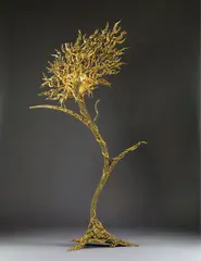 Gabriel Barredo, Swaying Tree of Life 1, 2008, Rubber, fibergalss aluminum, metal with electrical installation (unique)