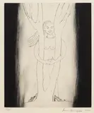 Louise Bourgeois, Embracing the Tree, 2000, Drypoint on Japan paper, ed. 18/25