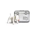 Yoshitomo Nara, Doggy Radio x RIMOWA, 2011, Fiberglass, edition no. 138/200 (radio); aluminium (suitcase)