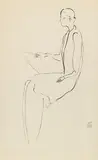 Female Painter's Profile by Sanyu, 1920-1930s, Ink on paper, sold Dec 2017