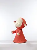 The Little Pilgrim (Night Walking) by Yoshitomo Nara, 1999, Fiberglass acrylic, cotton, no. 9/10, sold Jun 2015