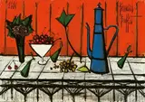 Bernard Buffet, La Cafetiere Bleu, 1996, Oil on canvas