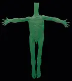 Park Sung Tae, Human 2, Installation: aluminium insect screening, <br />UV light
