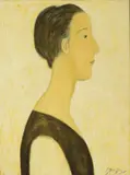 Woman in Profile by Chiu Ya-tsai, 1995, Oil on canvas, sold Nov 2004