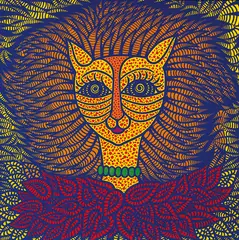 Yayoi Kusama, Self-Portrait, 2009, Acrylic on canvas