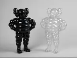 Kaws, Chum (Black & Ttransparent) (a set of 2), 2002, Plastic, edition of 500 (black) ; edition of 1000 (transparent)