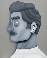 Nksin, My Gentleman 7, 2022, Acrylic on canvas