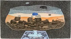 Teng Pu Chun, No Whales in the Bottom of the Cup, 2014, Ink and color on paper