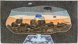 Teng Pu Chun, No Whales in the Bottom of the Cup, 2014, Ink and color on paper