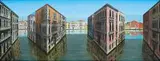 Patrick Hughes, Precious Palazzi, 2020, Collage and oil on board, edition no.3/5