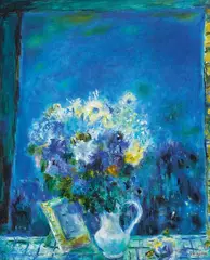 Dong Shawhwei, Still Life with Flowers in a Vase, 1996, Oil on canvas