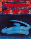 John Way, Abstract, 1979, Oil on paperboard
