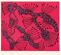 Yayoi Kusama, Butterfles' Nest, 2011, Silkscreen, ed. PP 3/5