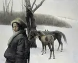 Luo Zhongli, The A-Pa Snowfield, 1990, Oil on canvas