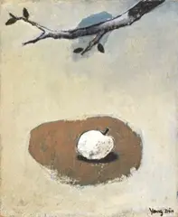 Yang Din, Paysage, 1993, Oil on canvas