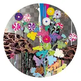 Kansei: Korin Red Stream; Like the River's Flow (a set of 2) by Takashi Murakami, 2009-2010, Offset lithograph, edition no. 169/300 & no. 167/300, sold Nov 2011