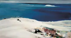 Su Tianci, Snow Scene, 1995, Oil on canvas