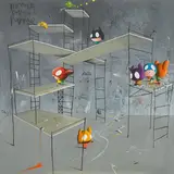 Edgar Plans, Home Sweet Home, 2020, Mixed Media on canvas
