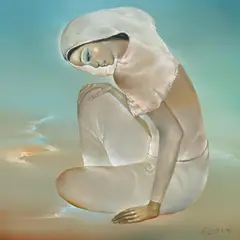 Trung Nguyen, Seated Woman, 1990, Oil on canvas