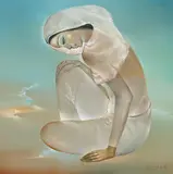Trung Nguyen, Seated Woman, 1990, Oil on canvas