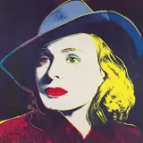 Ingrid Bergman with Hat by Andy Warhol, Print, sold Jun 2017