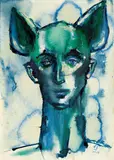Katsura Funakoshi, DR1912, 2019, Ink, Oil stick and watercolor on paper