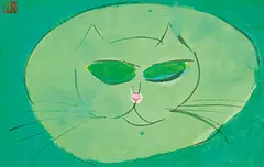 Little Cat by Walasse Ting, 1980s, Acrylic on paper, sold Dec 2014