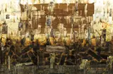 Huang Gang, When Wind Springs Up (triptych), 2006, Mixed media on board