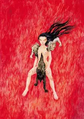 Tomoko Kōnoike, Illustration from Kobiki, 2006, Mixed media onto print
