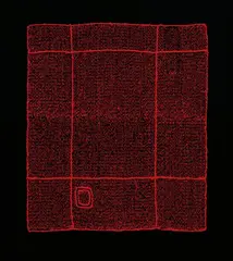 Chiyū Uemae, Untitled, 1990, Thread on cloth