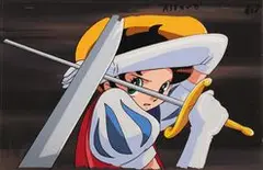 Osamu Tezuka, Princess Knight - Swords, c. 1980, Acrylic on cel; watercolor on paper