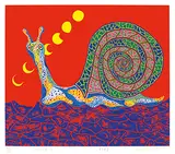 Snail by Yayoi Kusama, 1989, Color silkscreen, edition no. 86/100, sold Dec 2014