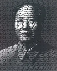 Zhang Dali, AK-47 (150) — Chairman Mao, 2007, Acrylic on vinyl
