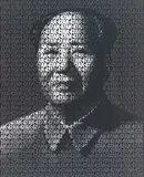 Zhang Dali, AK-47 (150) — Chairman Mao, 2007, Acrylic on vinyl