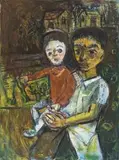 Chen Lai-xing, Father and Daughter, 1998, Oil on canvas