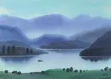 Hsieh Hsiao-De, Landscape, 2015, Watercolor on paper