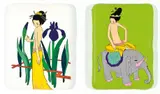 Ai Yamaguchi, Shobu-san & Kirarimaru (a set of 2), 2000, Acrylic and foam rubber on canvas mounted onto board