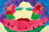 Watermelon by Walasse Ting, Acrylic on paper, offered Nov 2014