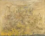 Zao Wou-ki, Dans un jardin des plantes, 1953, Oil on canvas