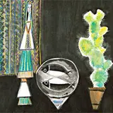 Lin Fengmian, Still Life, Figure, Fish, Cactus