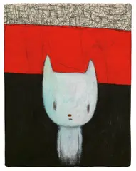 Maiko Kobayashi, Untitled (Contrast), 2019, Acrylic, color pencil on canvas