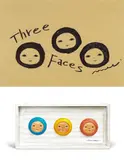 Moe Nakamura, Three Faces (a set of 2), 2017, Marker on paper; polystone, edition no. 19/100