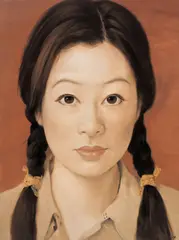 Qi Zhilong, A Chinese Girl in Male Military Uniform No. 2, 2006, Oil on canvas