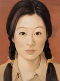 Qi Zhilong, A Chinese Girl in Male Military Uniform No. 2, 2006, Oil on canvas