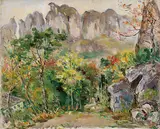 Hu Shanyu, Yandang Mountain, Oil on canvas